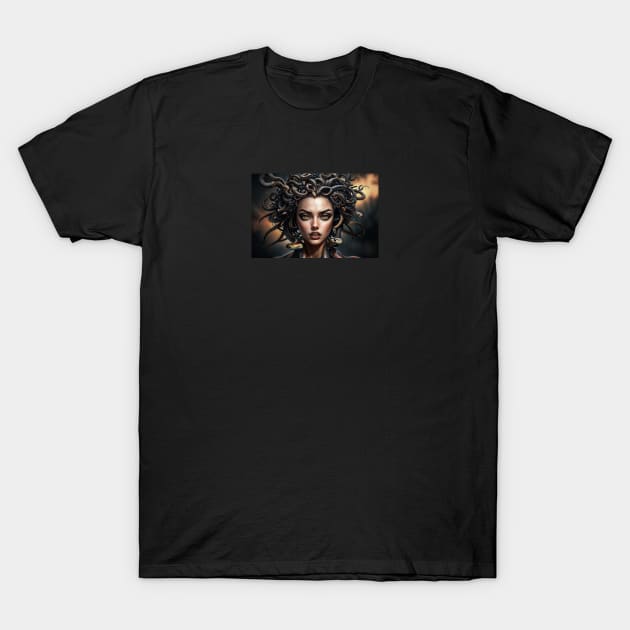 Medusa Gorgon portrait T-Shirt by AnnArtshock